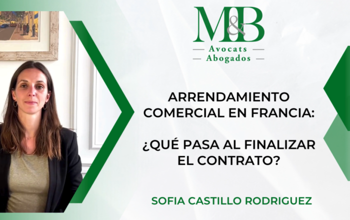 Video Sofia Castillo Rodriguez Arrendamiento comercial en Francia - Qué pasa al finalizar un contrato